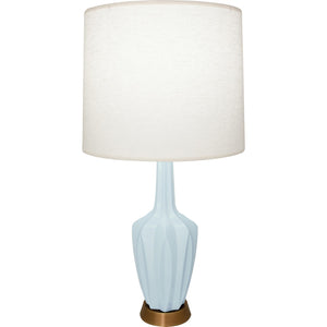 Robert Abbey - BB36 - One Light Accent Lamp - Emma - Baby Blue Glazed Ceramic w/Warm Brass