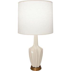 Robert Abbey - BN36 - One Light Accent Lamp - Emma - Bone Glazed Ceramic w/Warm Brass