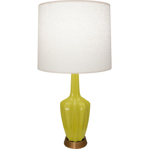 Robert Abbey - CI36 - One Light Accent Lamp - Emma - Citron Glazed Ceramic w/Warm Brass