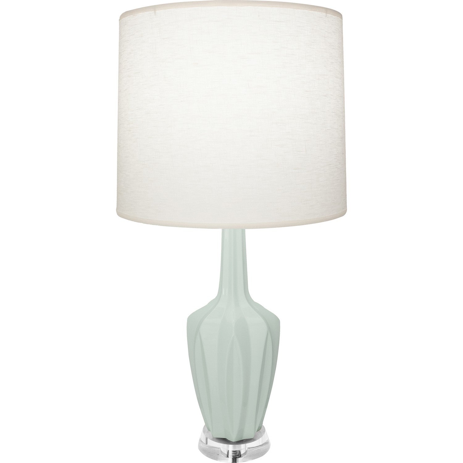 Robert Abbey - CL35 - One Light Accent Lamp - Emma - Celadon Glazed Ceramic w/Polished Nickel/a Lucite
