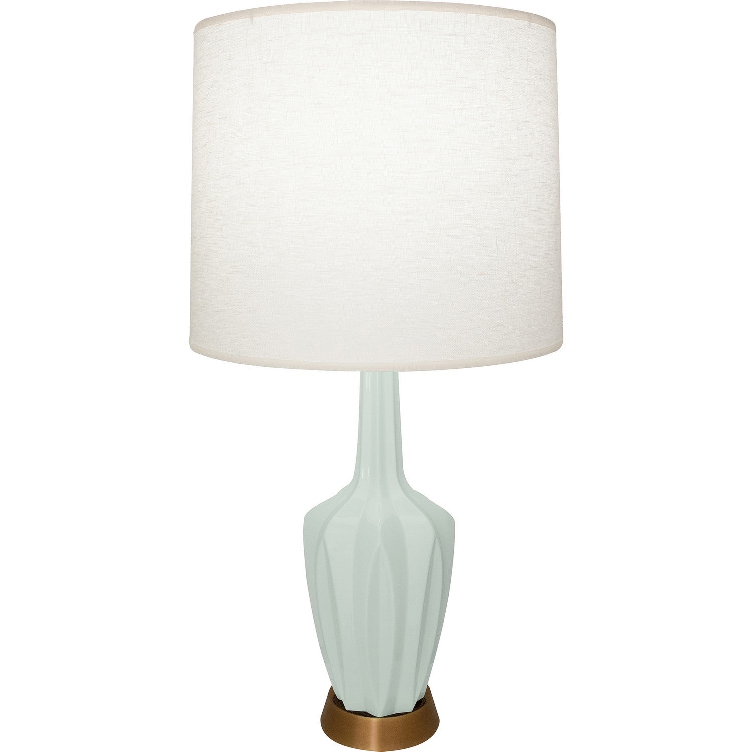 Robert Abbey - CL36 - One Light Accent Lamp - Emma - Celadon Glazed Ceramic w/Warm Brass