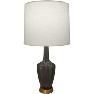 Robert Abbey - CR36 - One Light Accent Lamp - Emma - Ash Glazed Ceramic w/Warm Brass