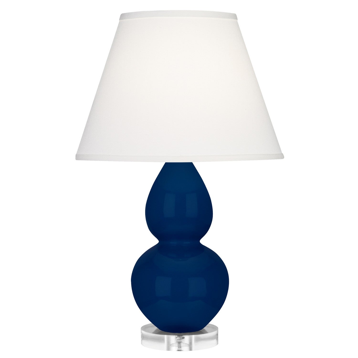 Robert Abbey - CT13X - One Light Accent Lamp - Small Double Gourd - Cobalt Glazed Ceramic w/Lucite