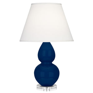Robert Abbey - CT13X - One Light Accent Lamp - Small Double Gourd - Cobalt Glazed Ceramic w/Lucite