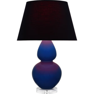 Robert Abbey - CT23K - One Light Table Lamp - Double Gourd - Cobalt Glazed Ceramic w/Lucite