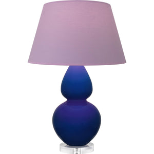 Robert Abbey - CT23L - One Light Table Lamp - Double Gourd - Cobalt Glazed Ceramic w/Lucite
