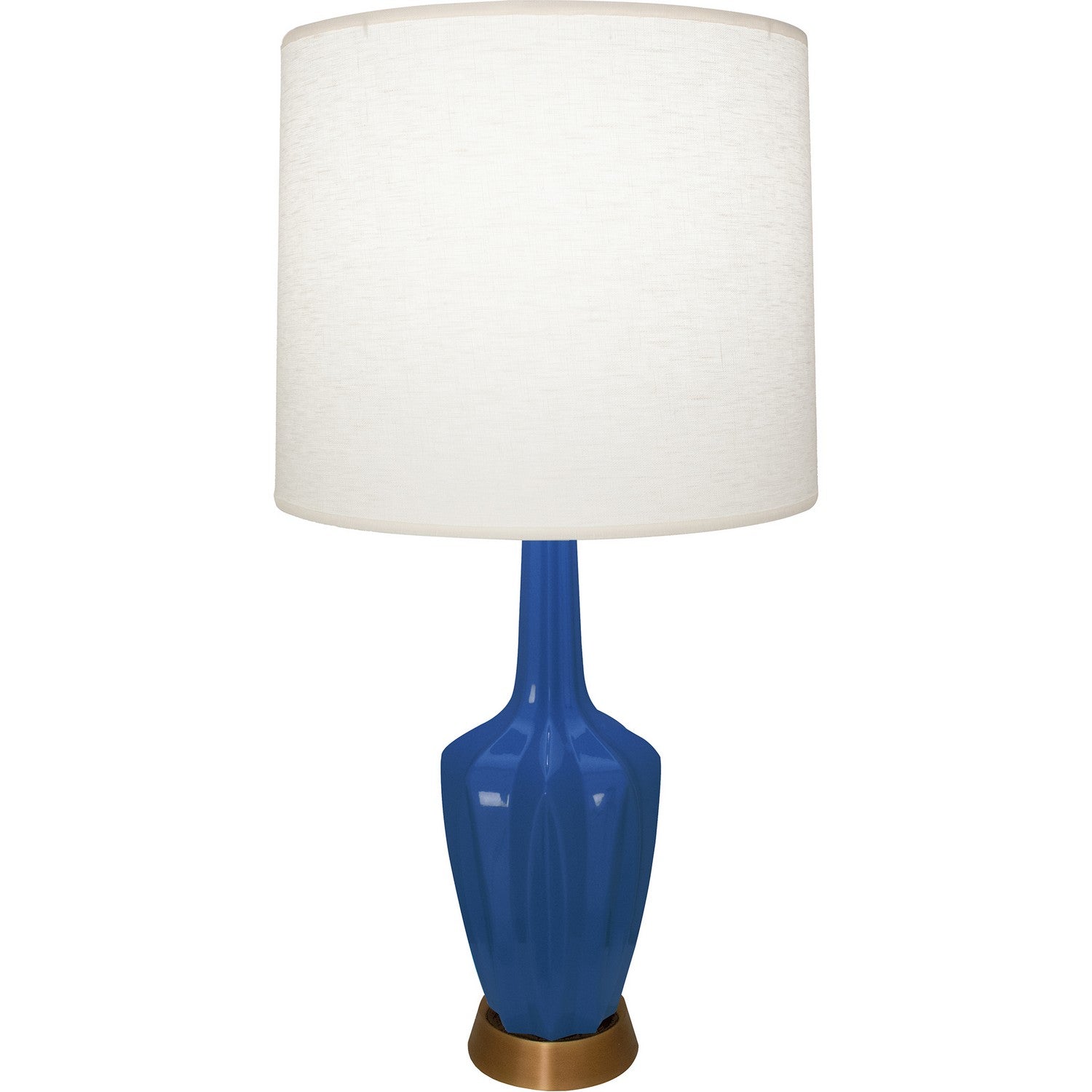 Robert Abbey - CT36 - One Light Accent Lamp - Emma - Cobalt Glazed Ceramic w/Warm Brass