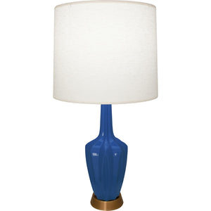 Robert Abbey - CT36 - One Light Accent Lamp - Emma - Cobalt Glazed Ceramic w/Warm Brass