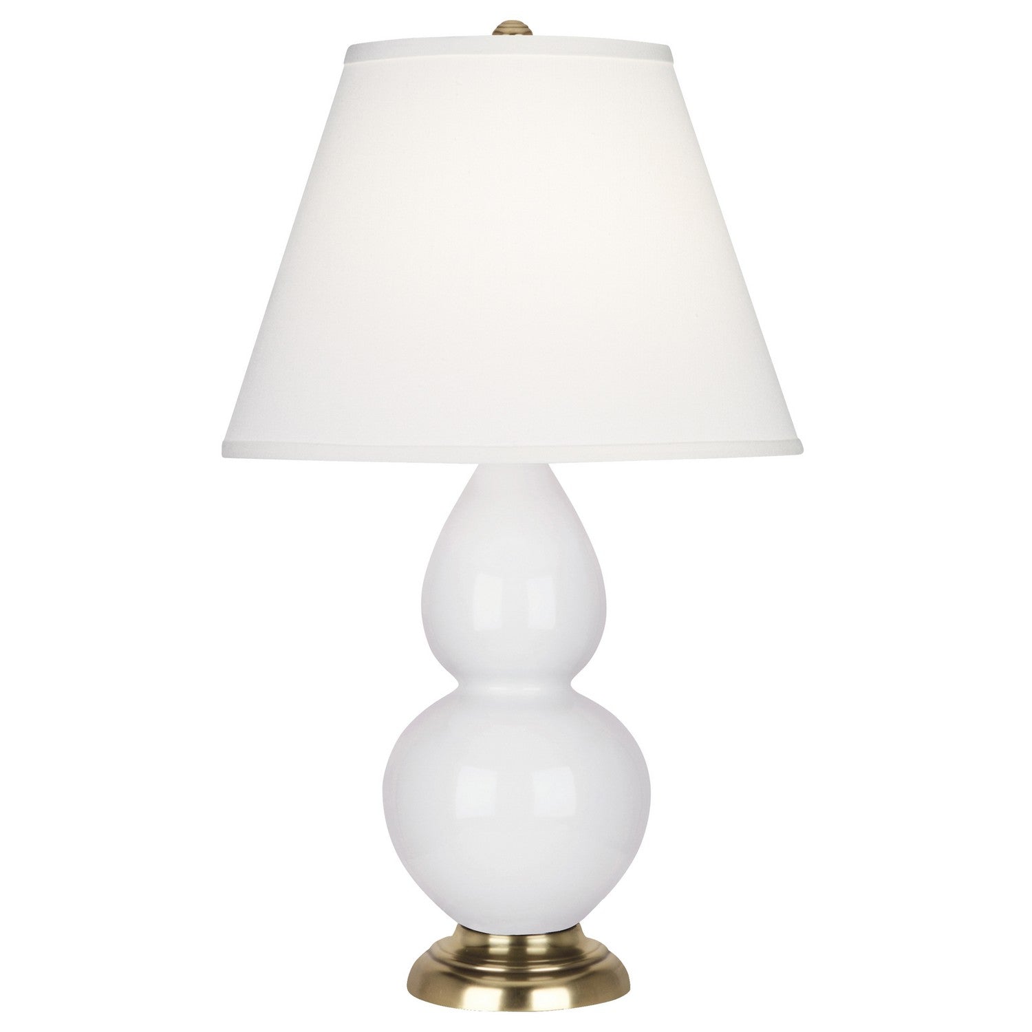 Robert Abbey - DY10X - One Light Accent Lamp - Small Double Gourd - Daisy Glazed Ceramic w/Antique Natural Brassed