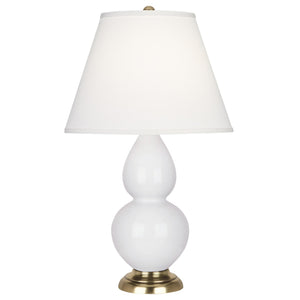 Robert Abbey - DY10X - One Light Accent Lamp - Small Double Gourd - Daisy Glazed Ceramic w/Antique Natural Brassed