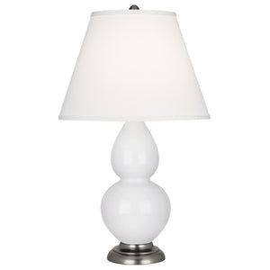 Robert Abbey - DY12X - One Light Accent Lamp - Small Double Gourd - Daisy Glazed Ceramic w/Antique Silvered