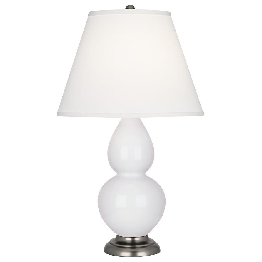 Robert Abbey - DY12X - One Light Accent Lamp - Small Double Gourd - Daisy Glazed Ceramic w/Antique Silver