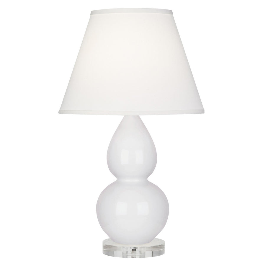 Robert Abbey - DY13X - One Light Accent Lamp - Small Double Gourd - Daisy Glazed Ceramic w/Lucite