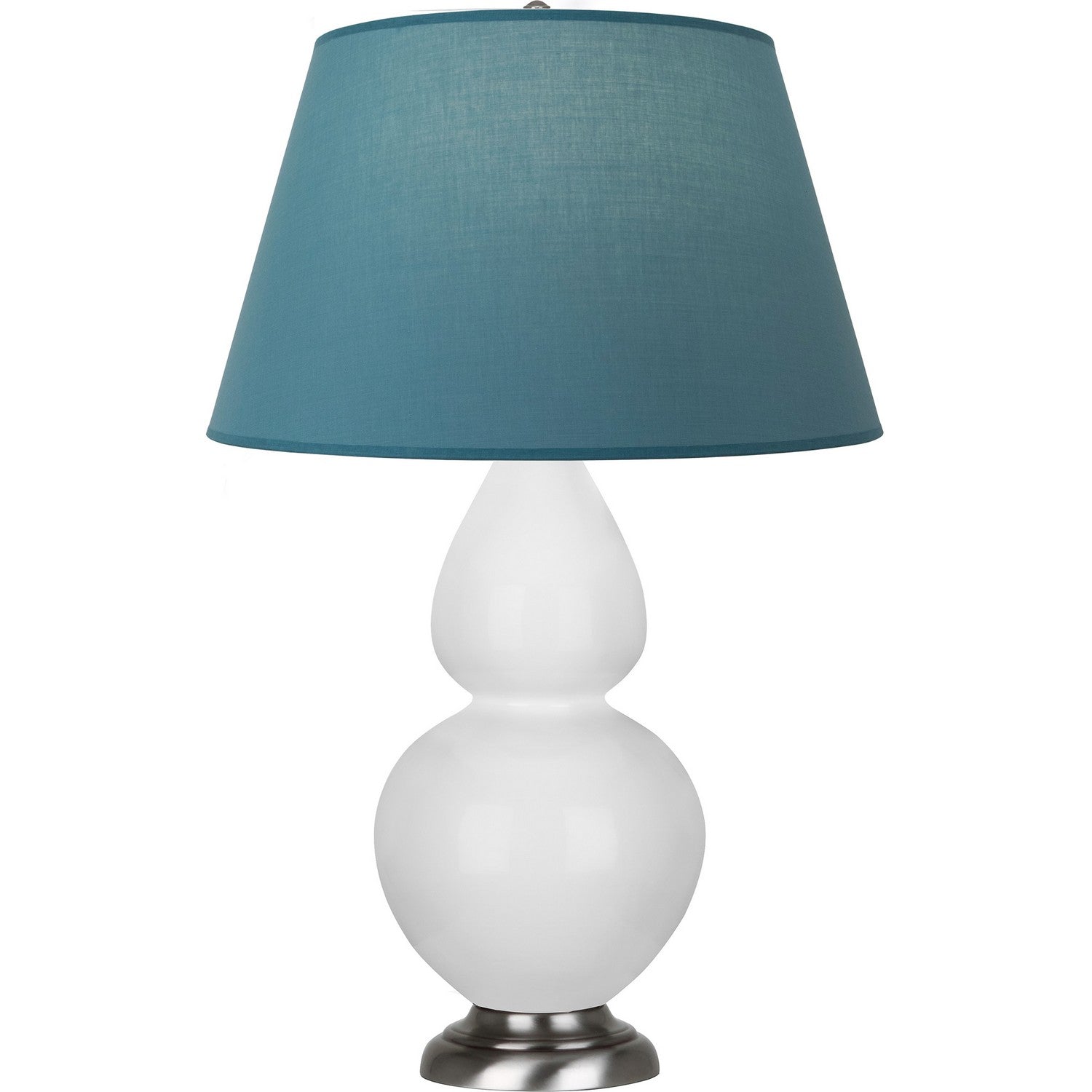 Robert Abbey - DY22B - One Light Table Lamp - Double Gourd - Daisy Glazed Ceramic w/Antique Silvered