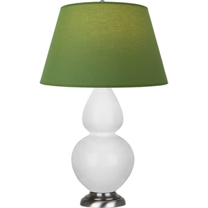 Robert Abbey - DY22G - One Light Table Lamp - Double Gourd - Daisy Glazed Ceramic w/Antique Silvered