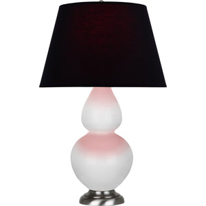Robert Abbey - DY22K - One Light Table Lamp - Double Gourd - Daisy Glazed Ceramic w/Antique Silvered