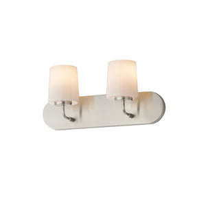 Maxim - 12892WTSN - Two Light Strip Bath Vanity - Durham - Satin Nickel