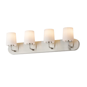 Maxim - 12894WTSN - Four Light Strip Bath Vanity - Durham - Satin Nickel