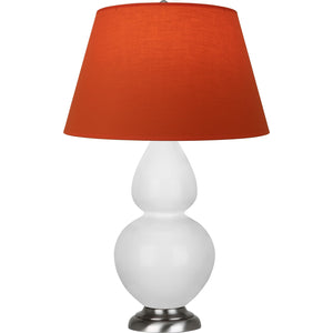 Robert Abbey - DY22T - One Light Table Lamp - Double Gourd - Daisy Glazed Ceramic w/Antique Silvered