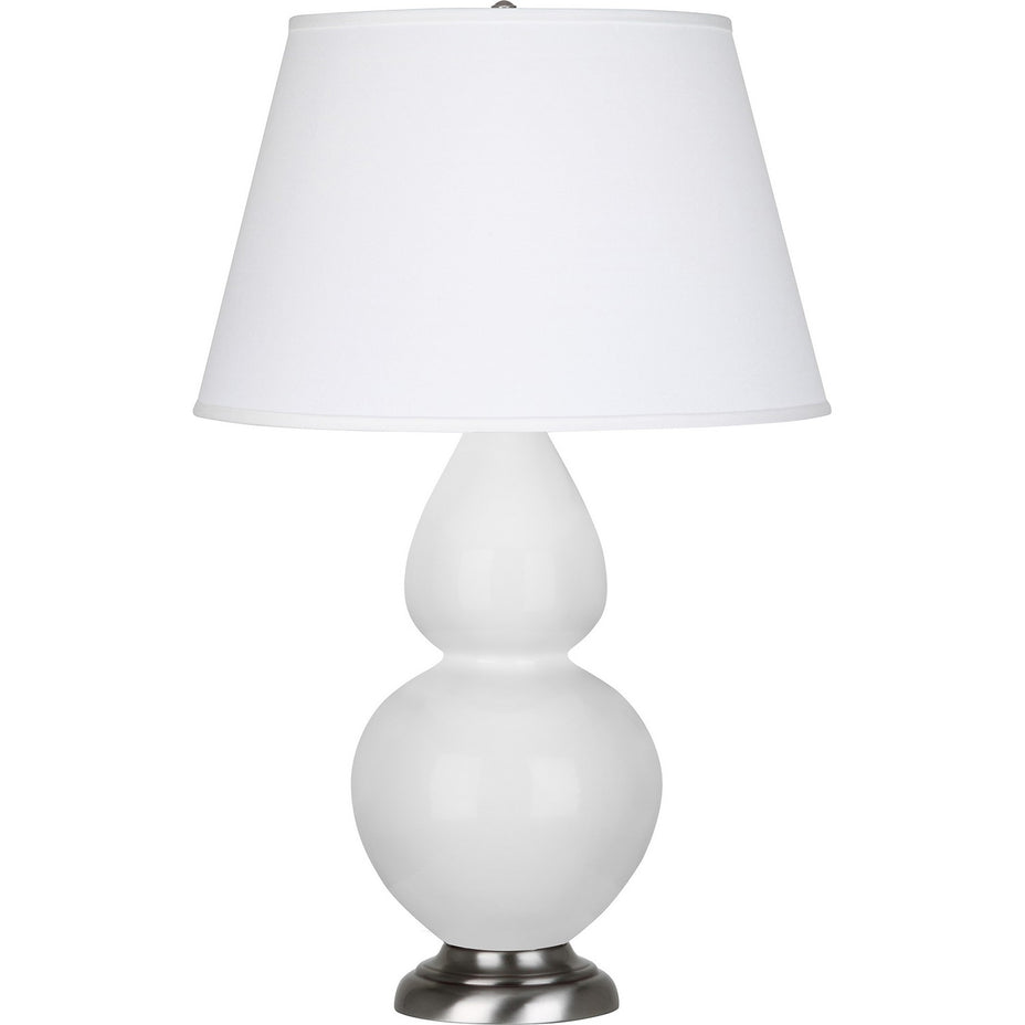 Robert Abbey - DY22X - One Light Table Lamp - Double Gourd - Daisy Glazed Ceramic w/Antique Silver