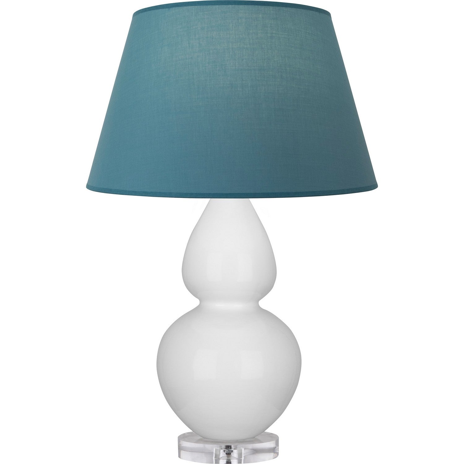 Robert Abbey - DY23B - One Light Table Lamp - Double Gourd - Daisy Glazed Ceramic w/Lucite