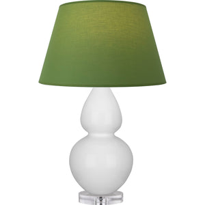 Robert Abbey - DY23G - One Light Table Lamp - Double Gourd - Daisy Glazed Ceramic w/Lucite
