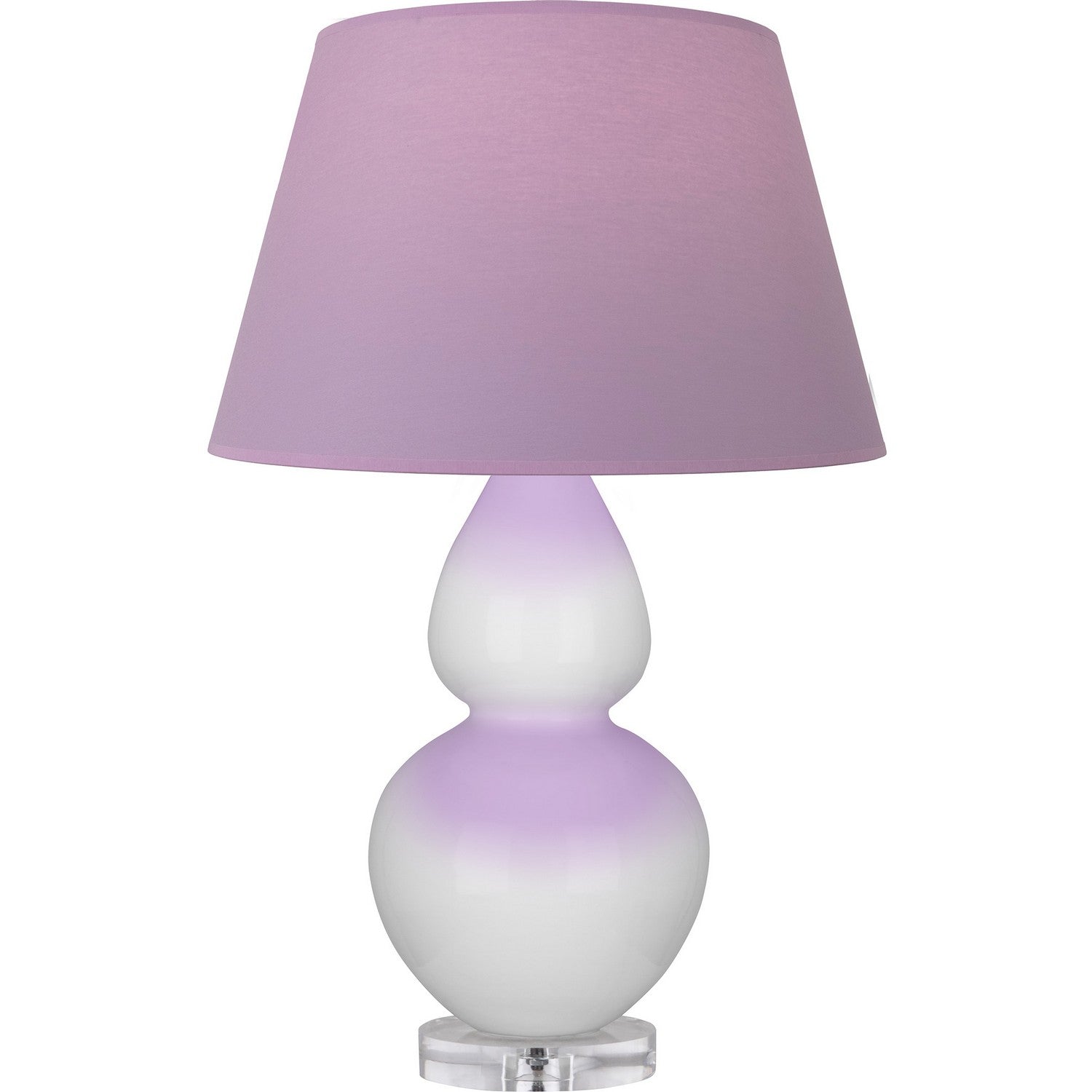 Robert Abbey - DY23L - One Light Table Lamp - Double Gourd - Daisy Glazed Ceramic w/Lucite