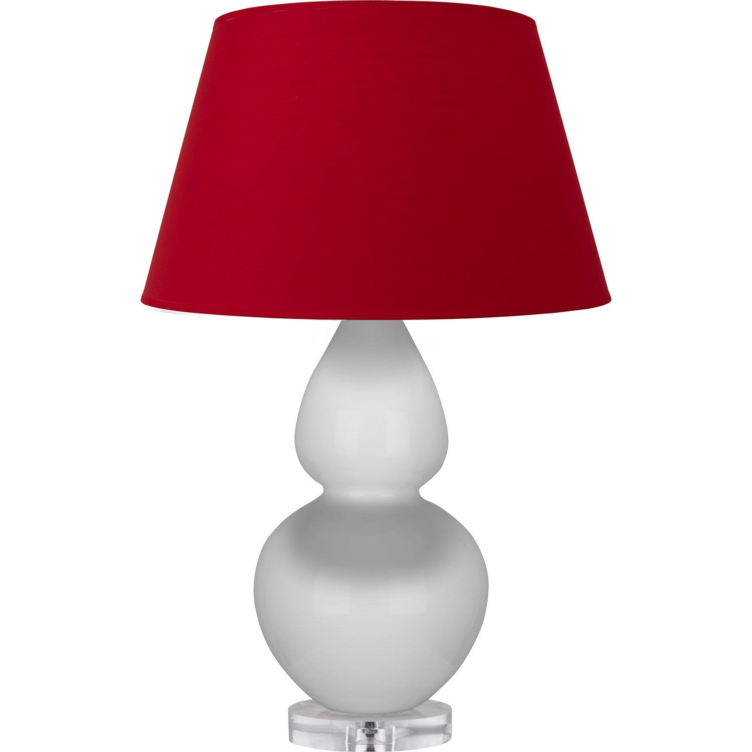 Robert Abbey - DY23R - One Light Table Lamp - Double Gourd - Daisy Glazed Ceramic w/Lucite