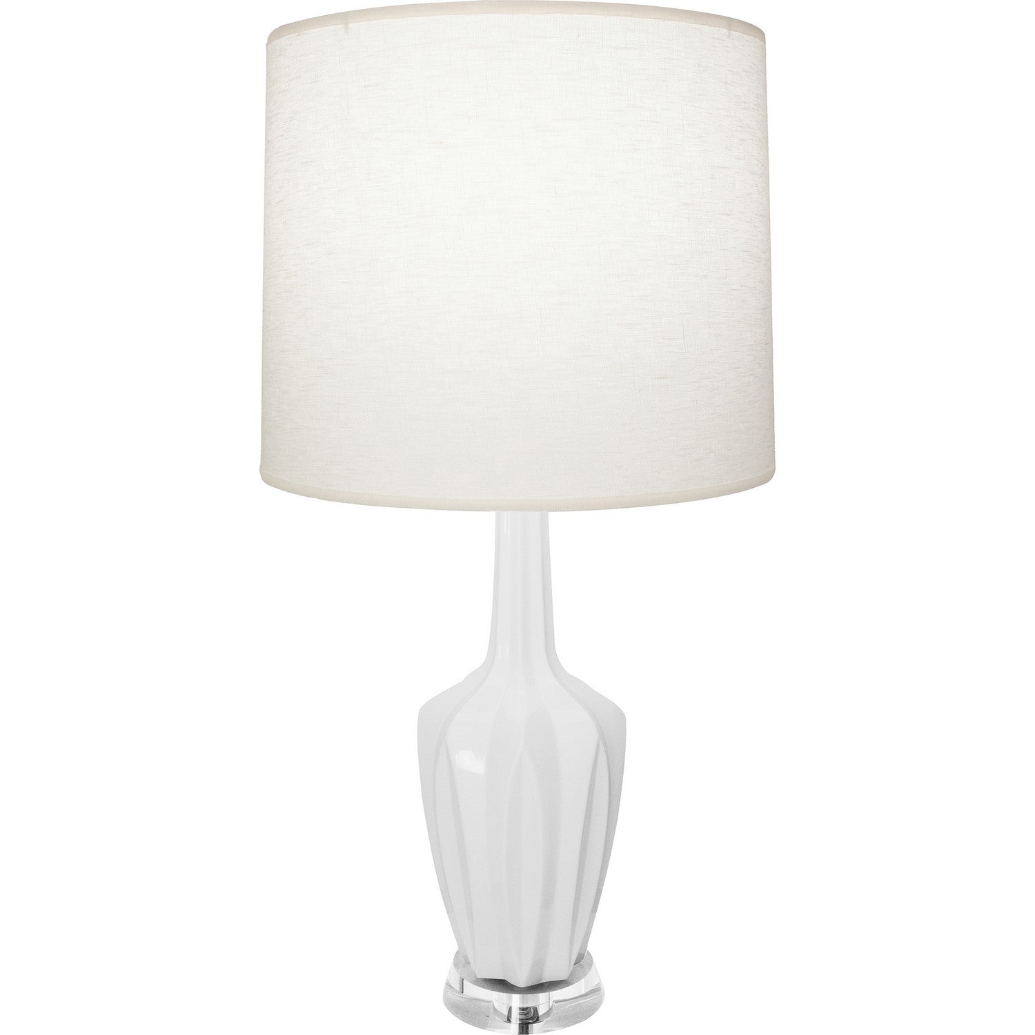 Robert Abbey - DY35 - One Light Accent Lamp - Emma - Daisy Glazed Ceramic w/Polished Nickel/a Lucite