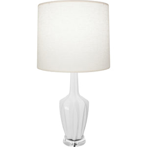 Robert Abbey - DY35 - One Light Accent Lamp - Emma - Daisy Glazed Ceramic w/Polished Nickel/a Lucite