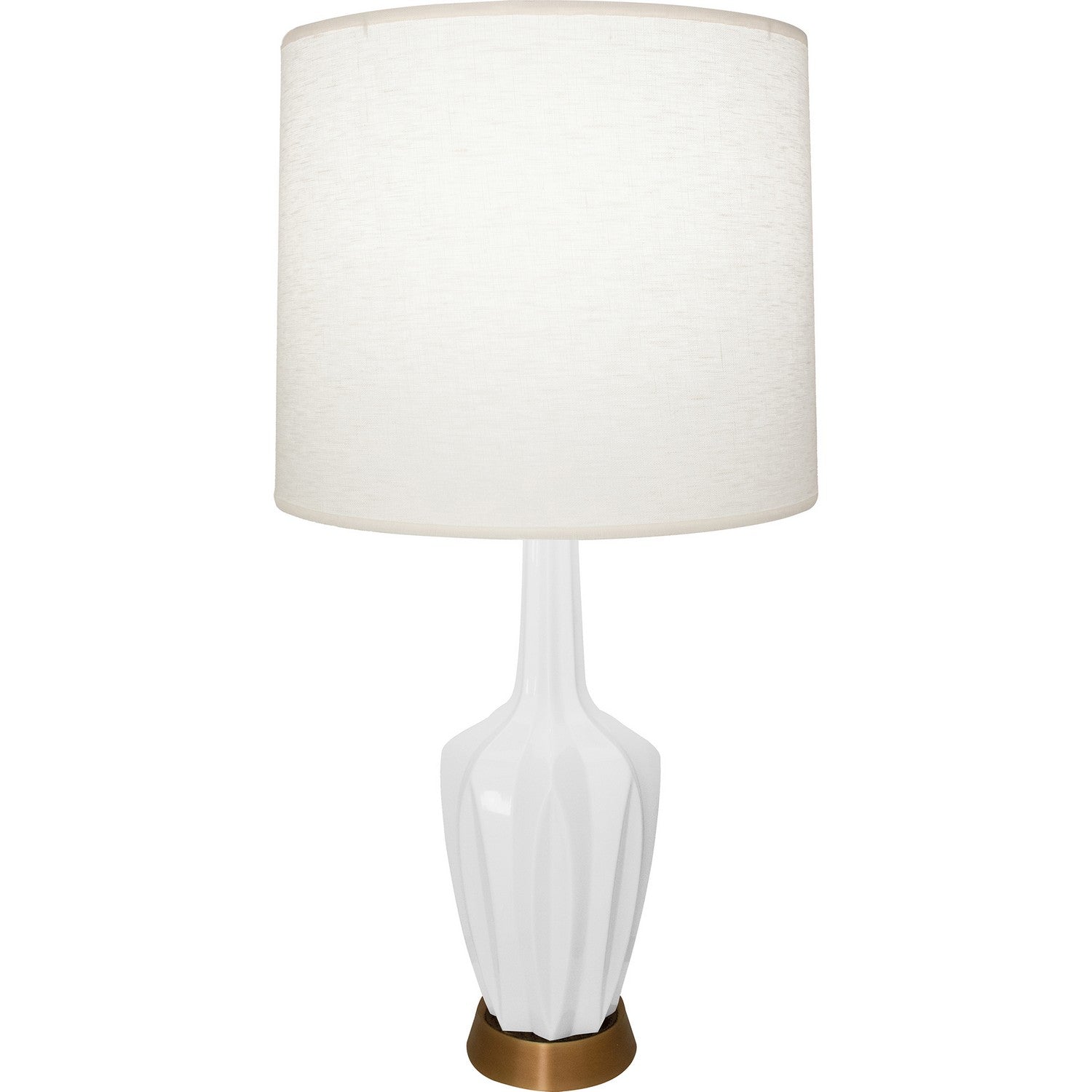 Robert Abbey - DY36 - One Light Accent Lamp - Emma - Daisy Glazed Ceramic w/Warm Brass