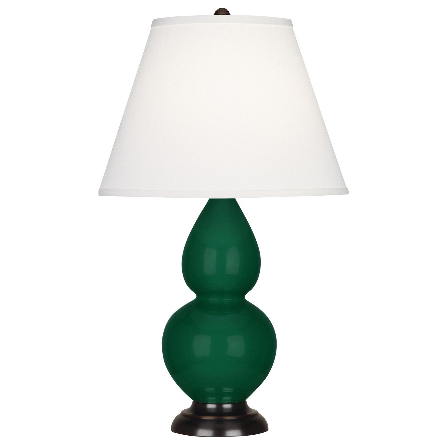 Robert Abbey - JU11X - One Light Accent Lamp - Small Double Gourd - Jungle Glazed Ceramic w/Deep Patina Bronzeed