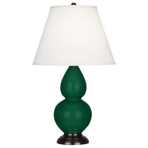 Robert Abbey - JU11X - One Light Accent Lamp - Small Double Gourd - Jungle Glazed Ceramic w/Deep Patina Bronzeed