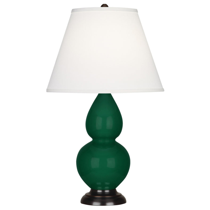 Robert Abbey - JU11X - One Light Accent Lamp - Small Double Gourd - Jungle Glazed Ceramic w/Deep Patina Bronze