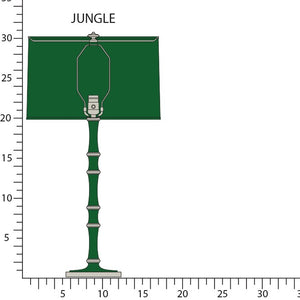 Robert Abbey - JU72X - One Light Table Lamp - Kane - Jungle w/Polished Nickel