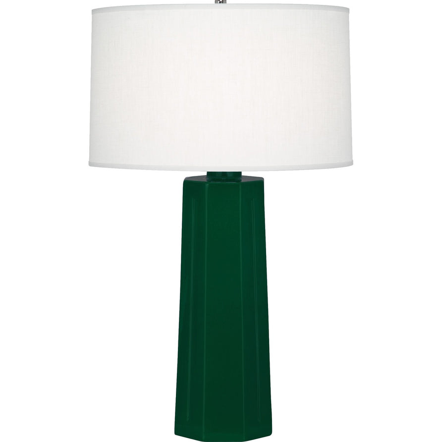 Robert Abbey - JU960 - One Light Table Lamp - Mason - Jungle Glazed Ceramic