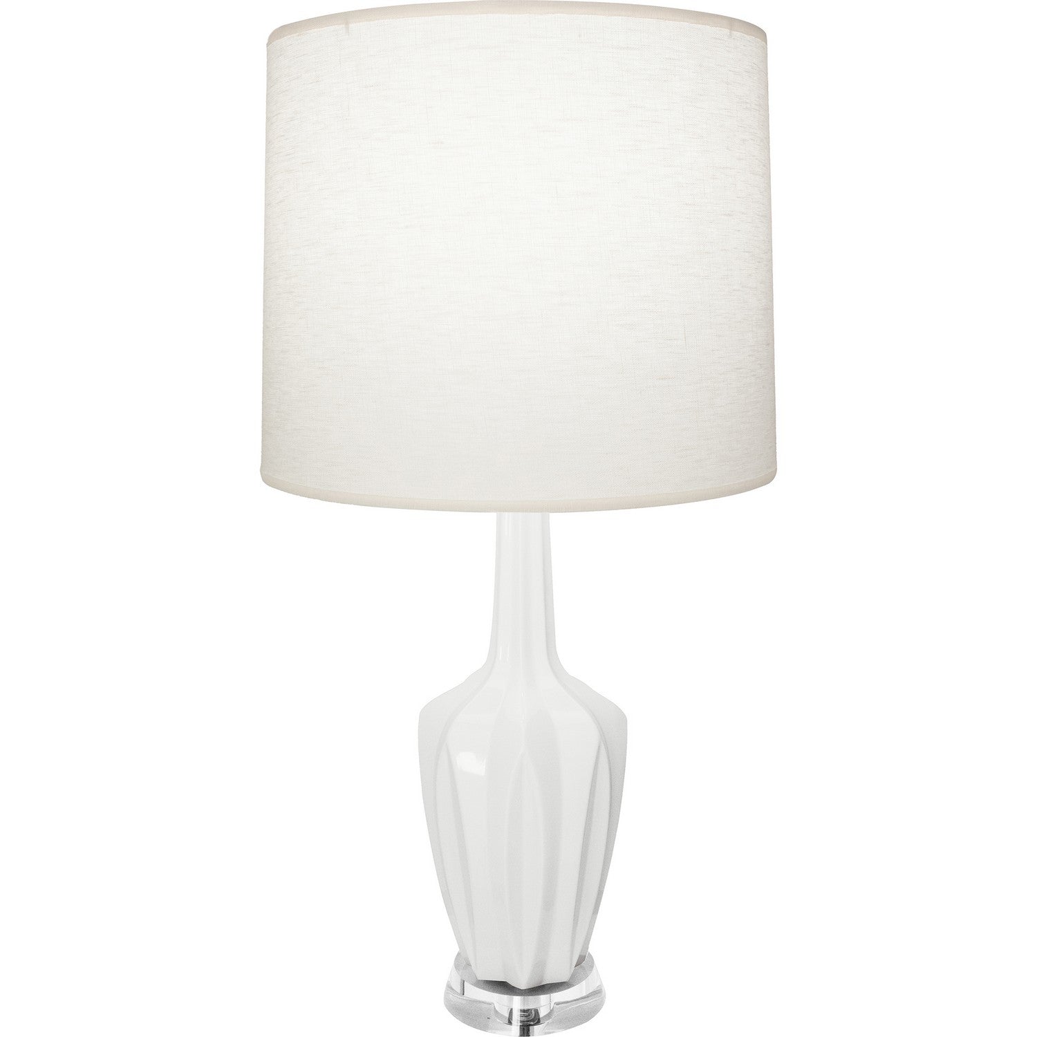Robert Abbey - LY35 - One Light Accent Lamp - Emma - Lily Glazed Ceramic w/Polished Nickel/a Lucite