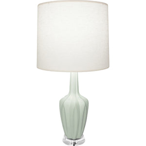Robert Abbey - MCL35 - One Light Accent Lamp - Emma - Matte Celadon Glazed Ceramic w/Polished Nickel/a Lucite