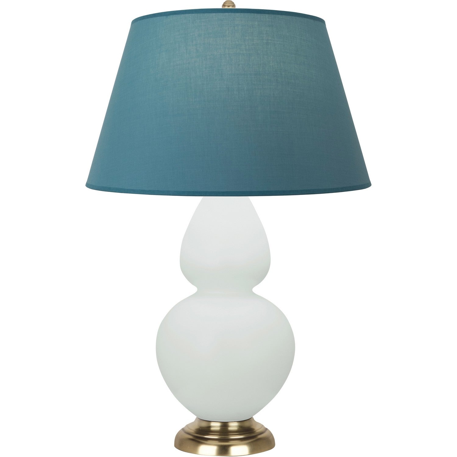 Robert Abbey - MCL55B - One Light Table Lamp - Double Gourd - Matte Celadon Glazed Ceramic w/Antique Brass