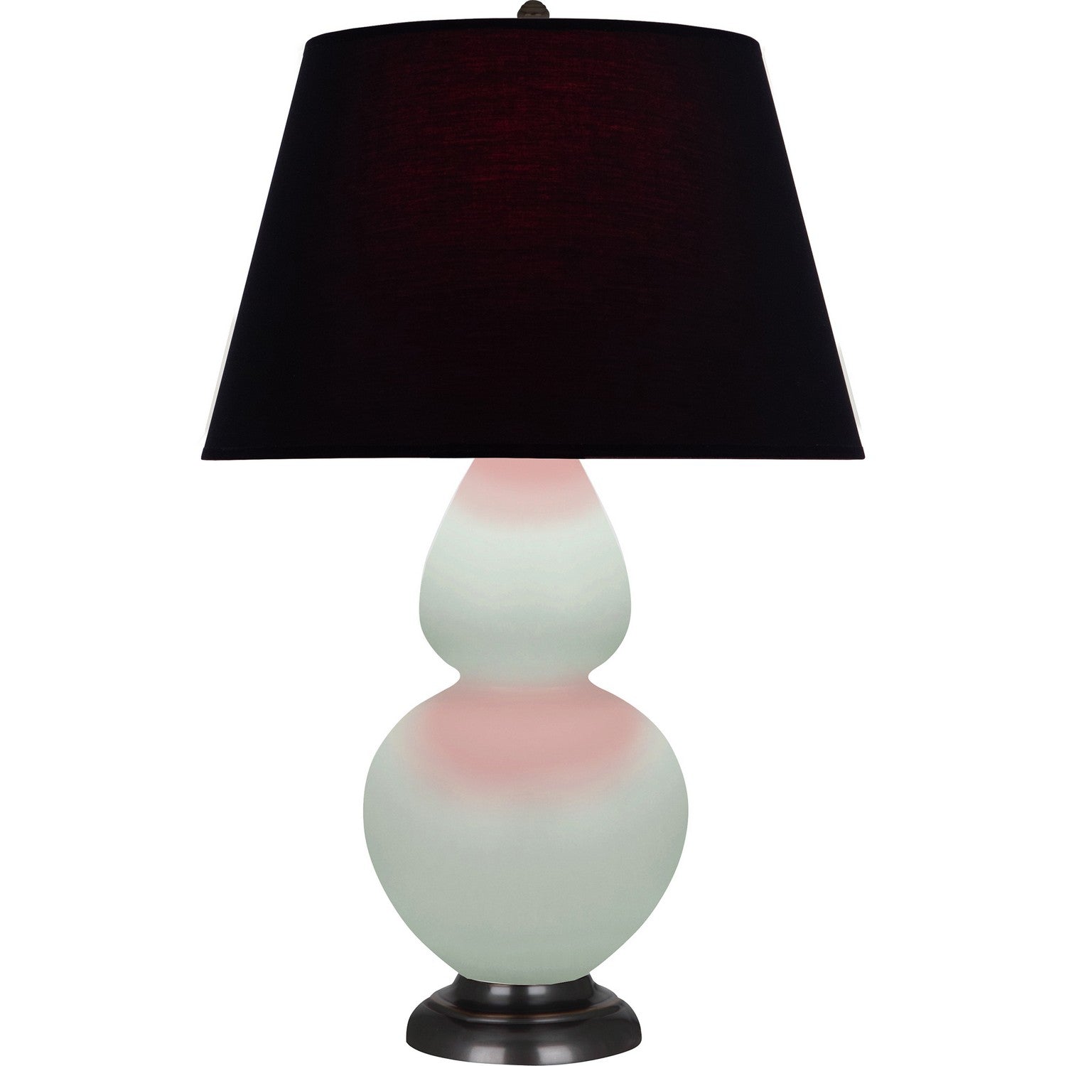 Robert Abbey - MCL57K - One Light Table Lamp - Double Gourd - Matte Celadon Glazed Ceramic w/Deep Patina Bronze
