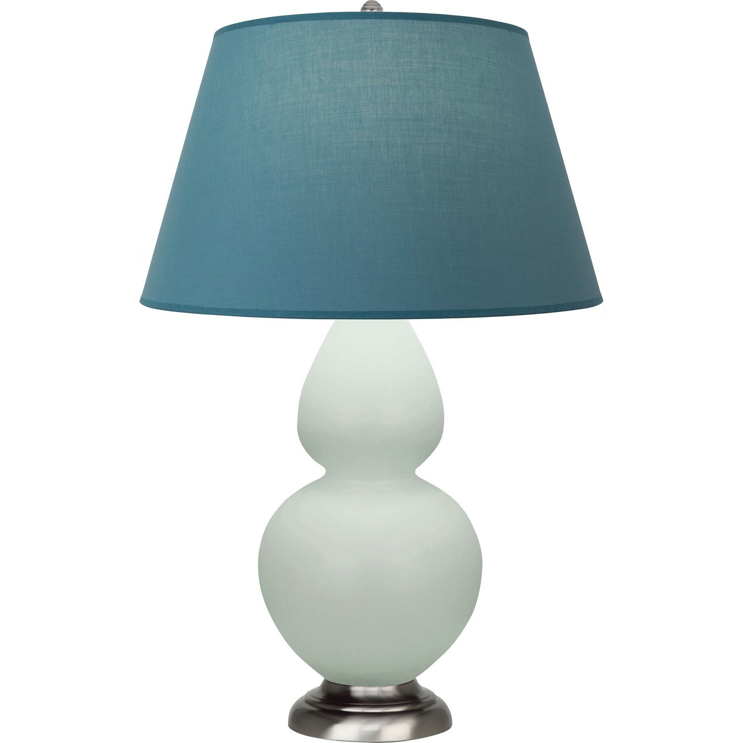 Robert Abbey - MCL59B - One Light Table Lamp - Double Gourd - Matte Celadon Glazed Ceramic w/Antique Silvered