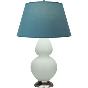 Robert Abbey - MCL59B - One Light Table Lamp - Double Gourd - Matte Celadon Glazed Ceramic w/Antique Silvered