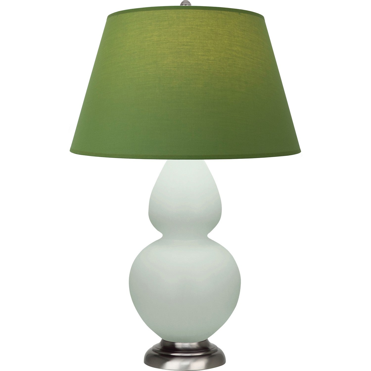 Robert Abbey - MCL59G - One Light Table Lamp - Double Gourd - Matte Celadon Glazed Ceramic w/Antique Silvered