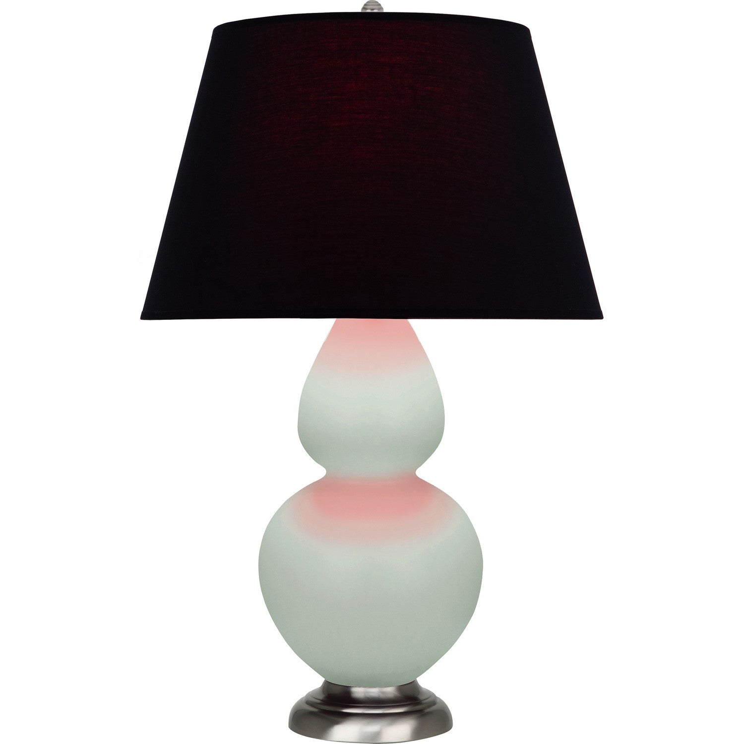 Robert Abbey - MCL59K - One Light Table Lamp - Double Gourd - Matte Celadon Glazed Ceramic w/Antique Silvered