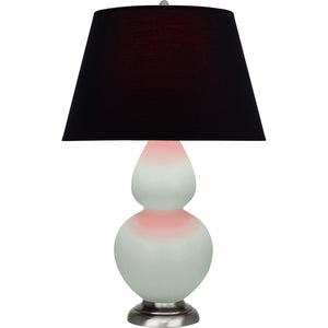 Robert Abbey - MCL59K - One Light Table Lamp - Double Gourd - Matte Celadon Glazed Ceramic w/Antique Silvered