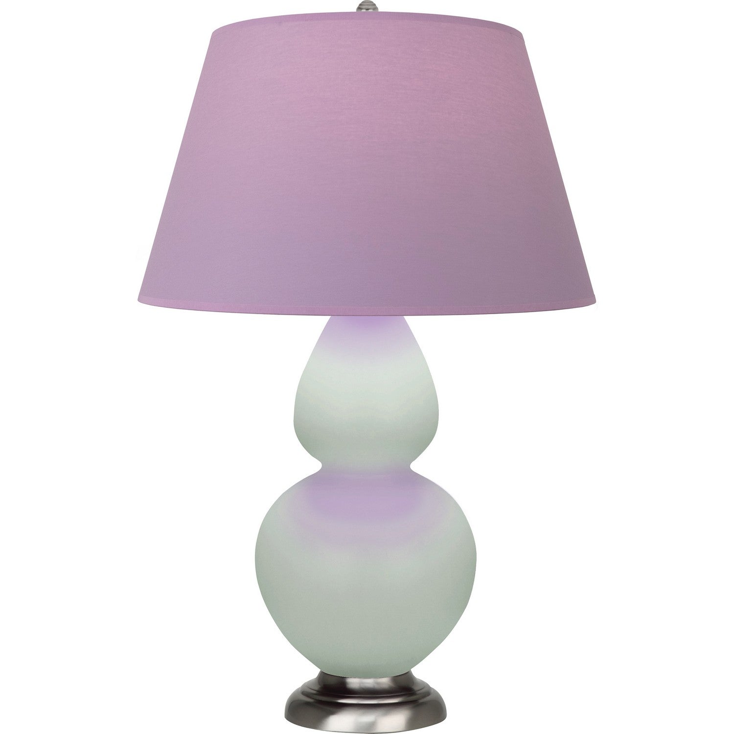 Robert Abbey - MCL59L - One Light Table Lamp - Double Gourd - Matte Celadon Glazed Ceramic w/Antique Silvered