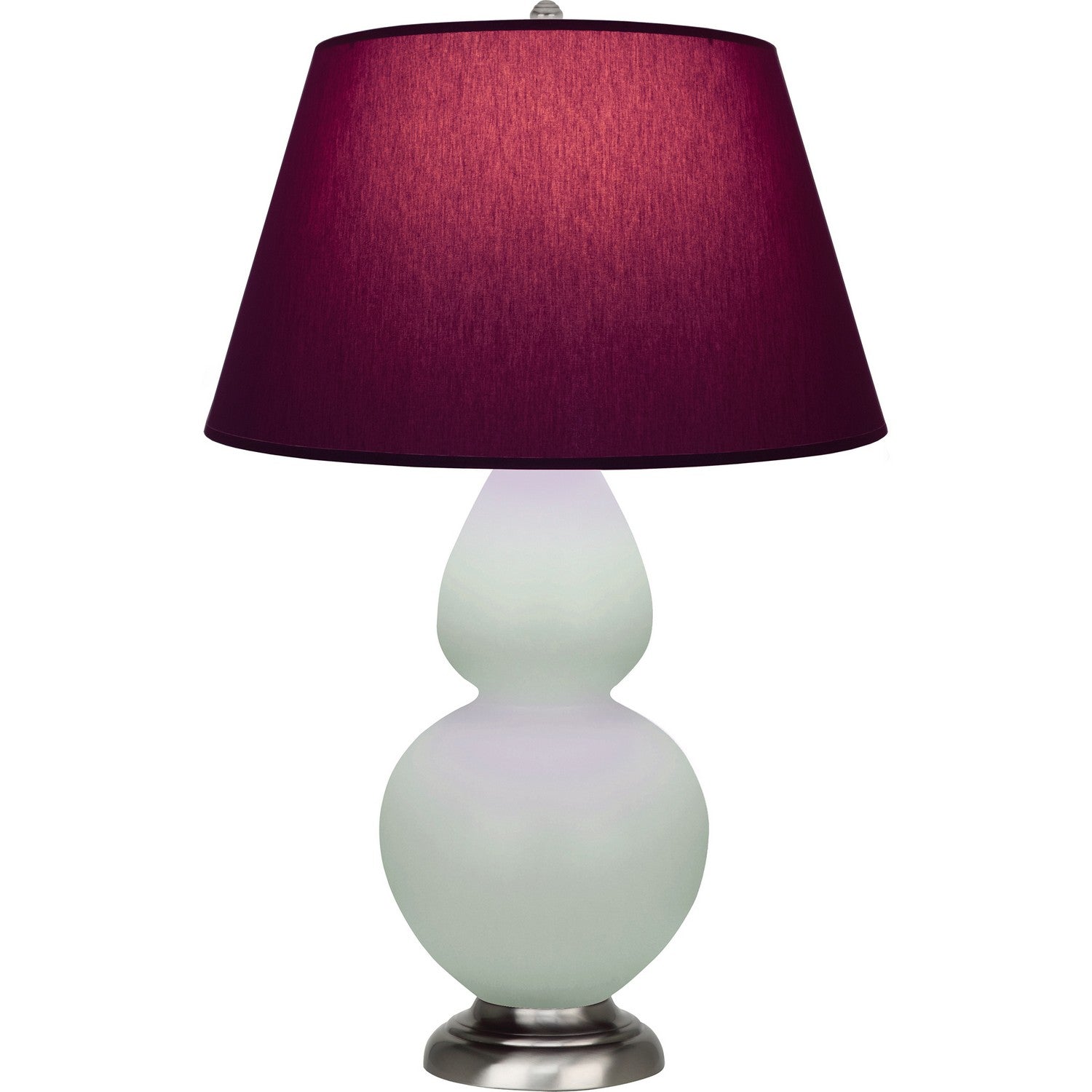 Robert Abbey - MCL59P - One Light Table Lamp - Double Gourd - Matte Celadon Glazed Ceramic w/Antique Silvered