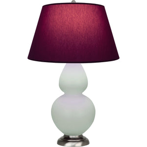 Robert Abbey - MCL59P - One Light Table Lamp - Double Gourd - Matte Celadon Glazed Ceramic w/Antique Silvered