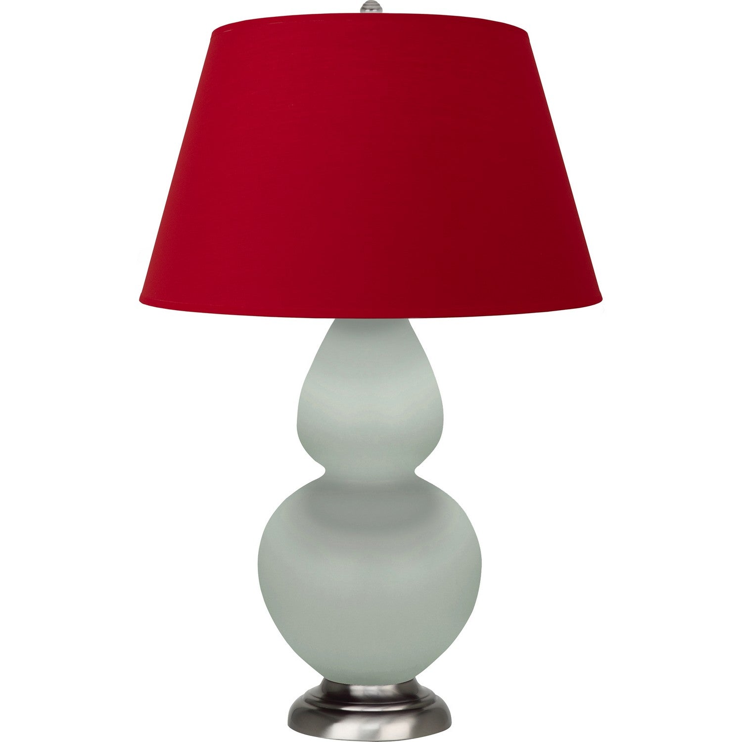 Robert Abbey - MCL59R - One Light Table Lamp - Double Gourd - Matte Celadon Glazed Ceramic w/Antique Silvered