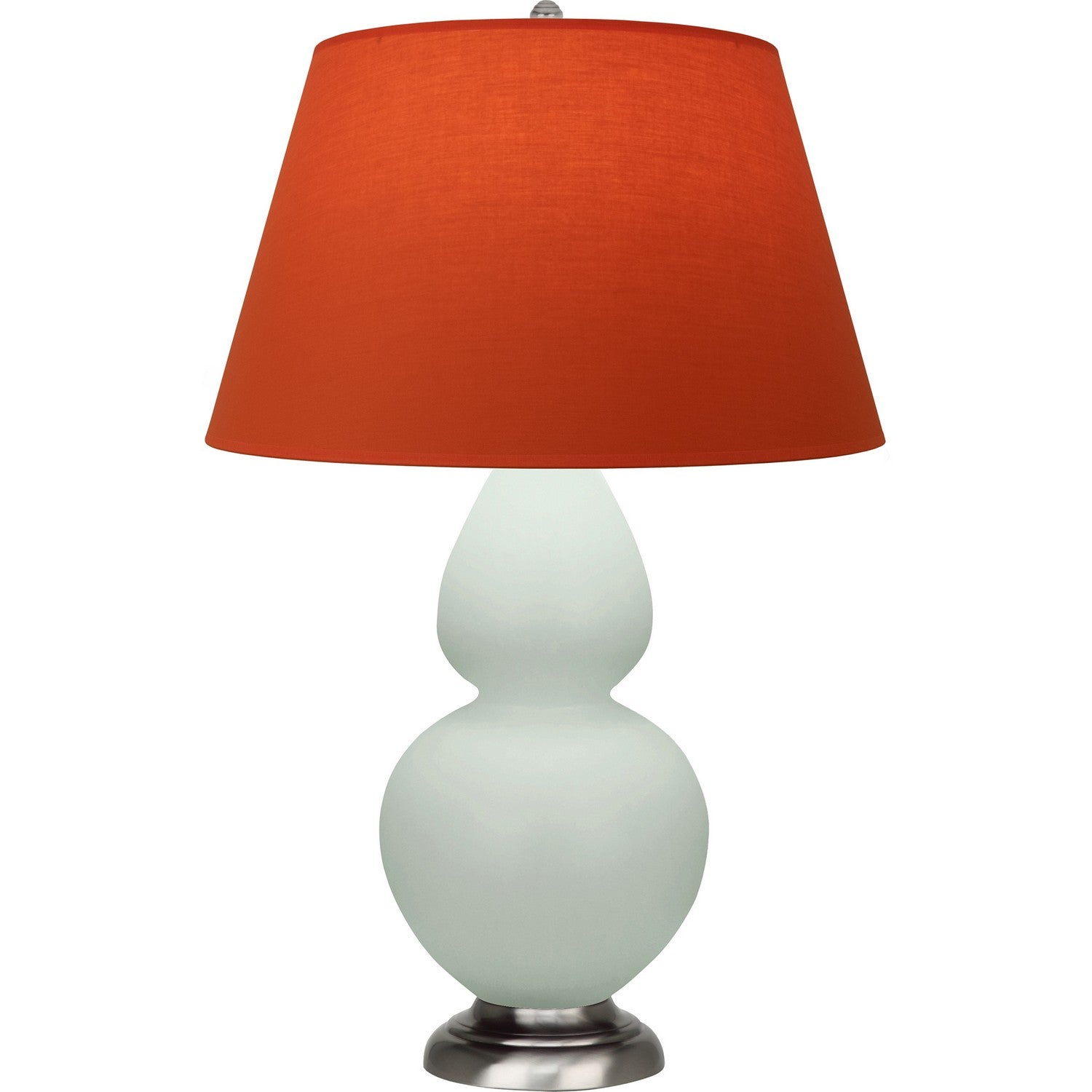 Robert Abbey - MCL59T - One Light Table Lamp - Double Gourd - Matte Celadon Glazed Ceramic w/Antique Silvered